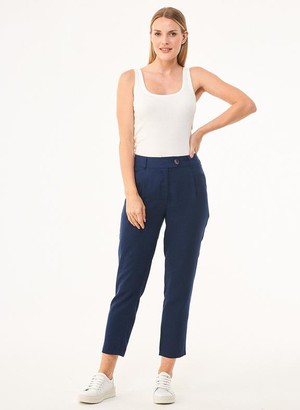 Chino Pants Cropped Navy from Shop Like You Give a Damn