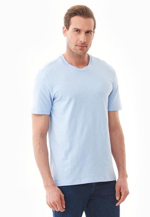 T-Shirt Basic Powder Blue from Shop Like You Give a Damn