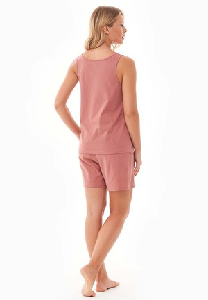 Korte Broek Pyjama Set Anndrea Klei Rood from Shop Like You Give a Damn