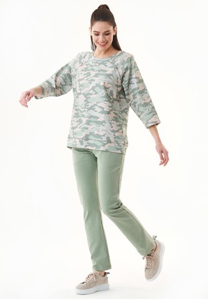 Sweatshirt With Camouflage Pattern from Shop Like You Give a Damn