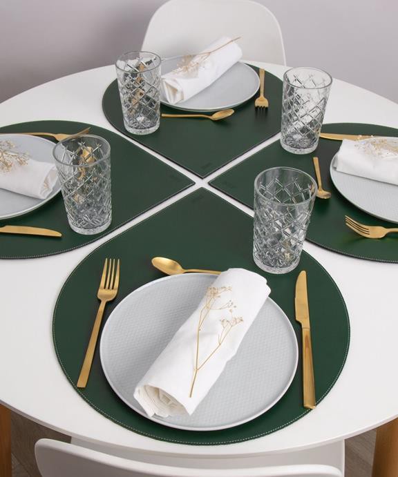 Placemat Ronia Emerald Green - Set Of 4 from Shop Like You Give a Damn