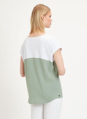 T-Shirt Linne Organic Cotton Green from Shop Like You Give a Damn