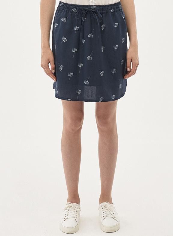 Tencel Short Skirt Navy Blue from Shop Like You Give a Damn