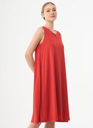 Sleeveless Jersey Dress Red from Shop Like You Give a Damn