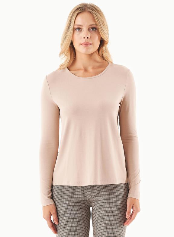 Top Long Sleeves Ecovero Beige from Shop Like You Give a Damn