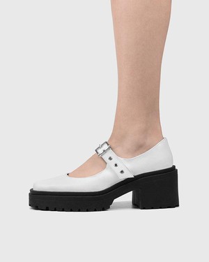 Squared Pumps White from Shop Like You Give a Damn