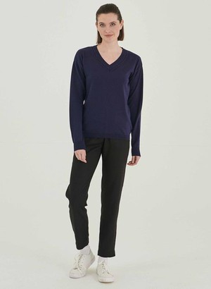 Trui V-Hals Navy from Shop Like You Give a Damn