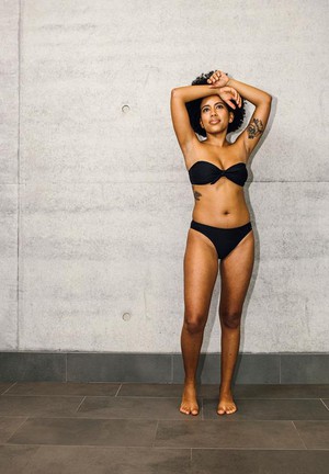 Bikini Slip Aminata Black Structured from Shop Like You Give a Damn