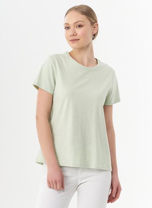 Basic T-Shirt Organic Cotton Sage Green from Shop Like You Give a Damn