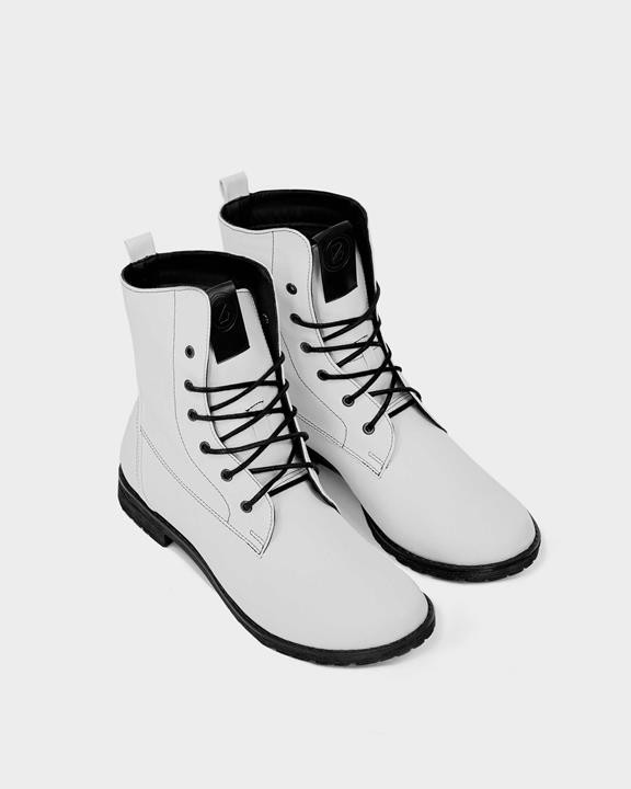 Lace-Up Boots No.2 White from Shop Like You Give a Damn