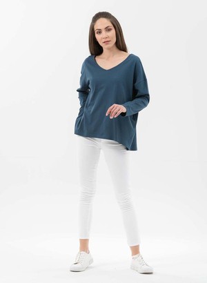 Top V-Neck Navy from Shop Like You Give a Damn