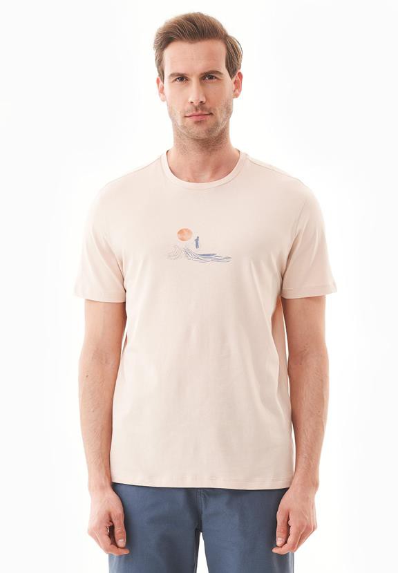 T-Shirt With Print Birch Brown from Shop Like You Give a Damn