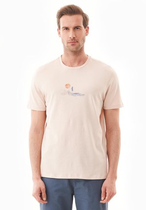 T-Shirt With Print Birch Brown from Shop Like You Give a Damn