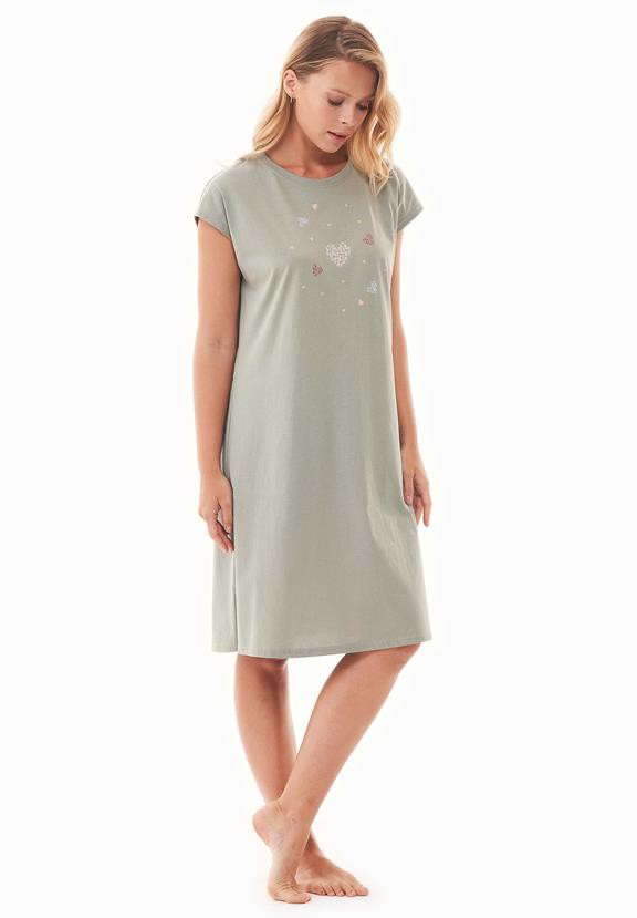 Night Gown With Print Danveer Sage Green from Shop Like You Give a Damn