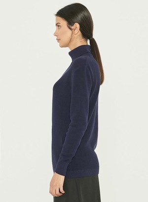 Turtleneck Sweater Dark Blue from Shop Like You Give a Damn