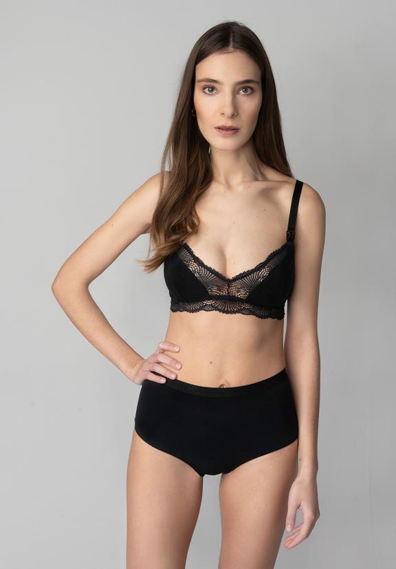 Maternity Bralette Phaselia Black from Shop Like You Give a Damn