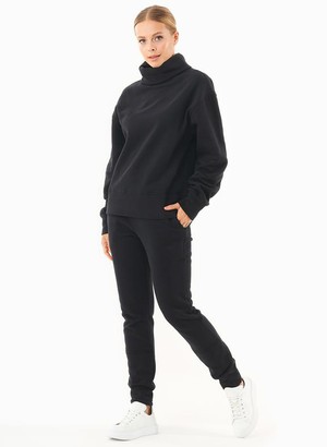 Sweater Turtleneck Organic Cotton Black from Shop Like You Give a Damn