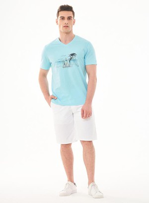 T-Shirt Beach Print Mint from Shop Like You Give a Damn