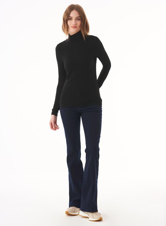 Long Sleeve Turtleneck Top Black from Shop Like You Give a Damn