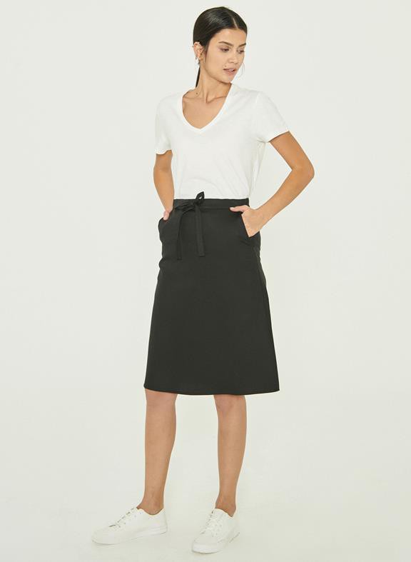 Midi Skirt Tencelâ¢ Black from Shop Like You Give a Damn