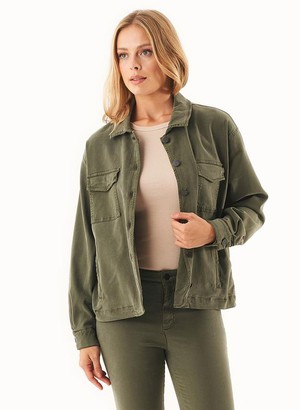 Shirt Jacket Military Olive from Shop Like You Give a Damn