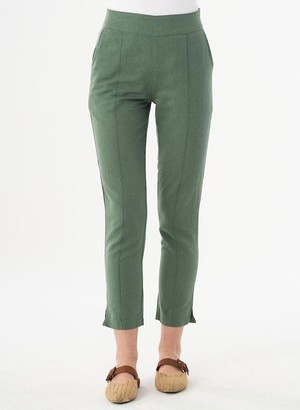 Trousers Linen Mix Green from Shop Like You Give a Damn