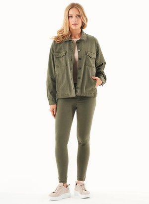 Shirt Jacket Military Olive from Shop Like You Give a Damn