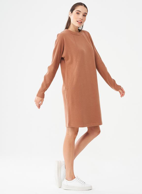 Sweat Dress Light Brown from Shop Like You Give a Damn