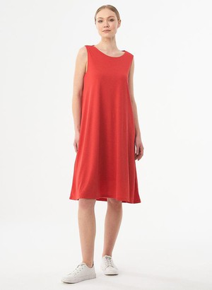 Sleeveless Jersey Dress Red from Shop Like You Give a Damn