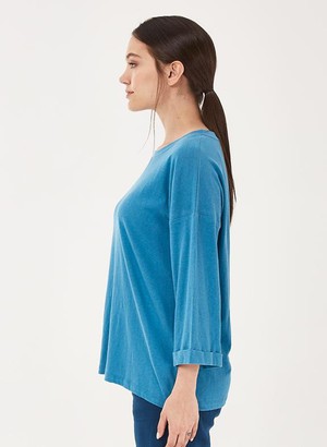 T-Shirt 3/4 Sleeves Blue from Shop Like You Give a Damn