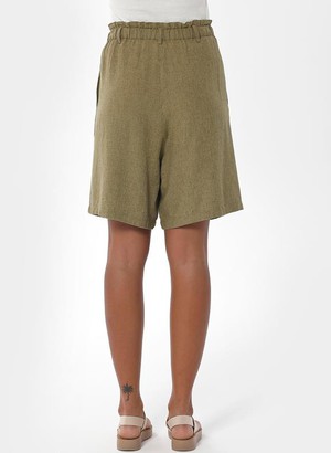 Shorts Wide Hem Olive Green from Shop Like You Give a Damn