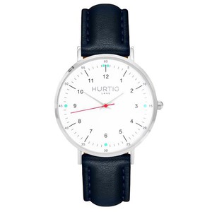 Moderno Watch Silver, White & Midnight Blue from Shop Like You Give a Damn