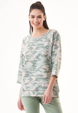 Sweatshirt With Camouflage Pattern from Shop Like You Give a Damn