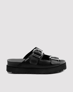 Buckle Slides Cactus Leather from Shop Like You Give a Damn