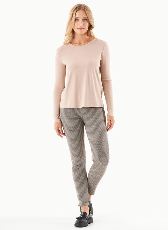 Top Long Sleeves Ecovero Beige from Shop Like You Give a Damn