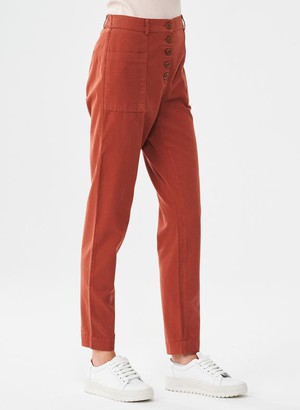 Pants Dark Orange Brown from Shop Like You Give a Damn