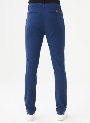Skinny Chino Pants Navy Blue from Shop Like You Give a Damn