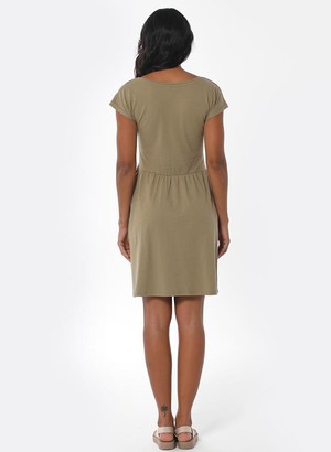 Slub Jersey Dress Olive Green from Shop Like You Give a Damn