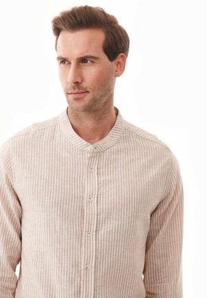 Shirt With Stripes Sand Ecru from Shop Like You Give a Damn