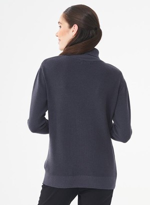 Turtleneck Sweater Dark Grey from Shop Like You Give a Damn