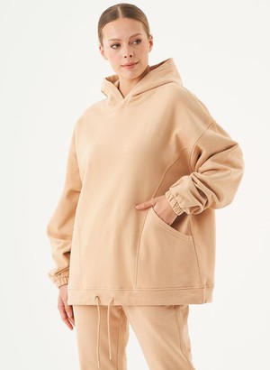 Oversized Hoodie Hande Beige from Shop Like You Give a Damn