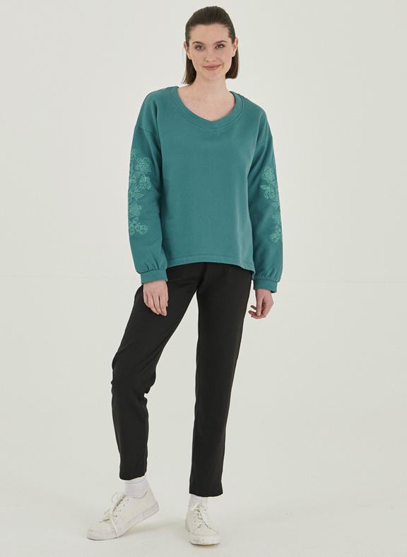 Sweater With Print Blue from Shop Like You Give a Damn