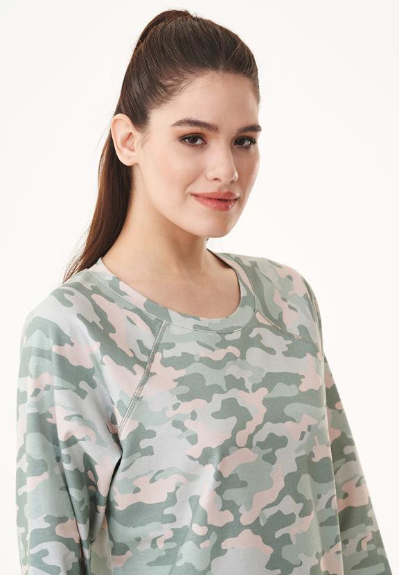 Sweatshirt With Camouflage Pattern from Shop Like You Give a Damn