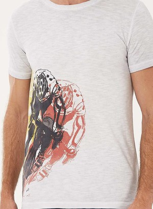 T-Shirt Cyclist Light Grey from Shop Like You Give a Damn