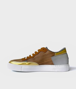 Sneakers Wood Brown Gold from Shop Like You Give a Damn