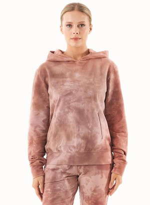 Tie-Dye Sweat Hoodie Organic Cotton Misty Rose from Shop Like You Give a Damn