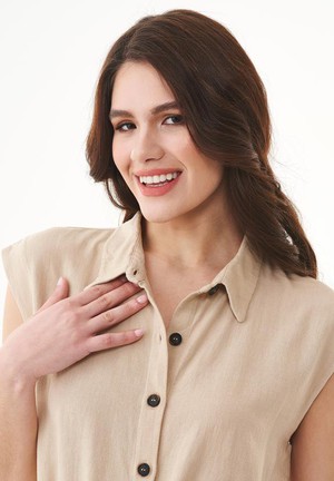 Dress Nature Sand Beige from Shop Like You Give a Damn