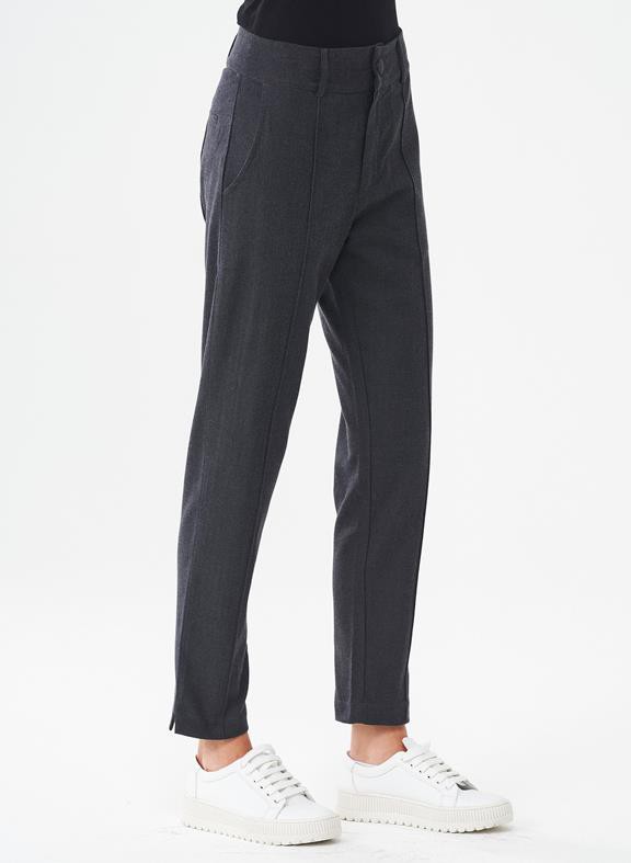 Herringbone Trousers Black from Shop Like You Give a Damn