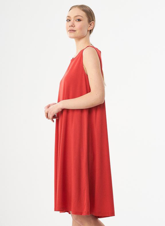 Sleeveless Jersey Dress Red from Shop Like You Give a Damn