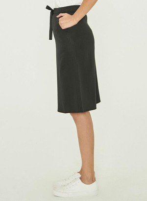 Midi Skirt Tencelâ¢ Black from Shop Like You Give a Damn